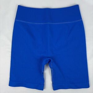 Electric Blue Women's Bike Shorts Gym Yoga Activewear Small